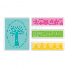 Набір папок для тиснення Family Tree Set, Sizzix