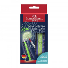 Набір клею Glitter Glow in the dark, 12 мл х2 шт, Faber-Castell