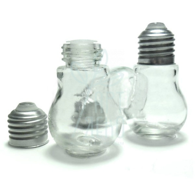 Пляшечка-лампочка скляна з пробкою, Ø 7,8 см, висота 13,4 см, Regina